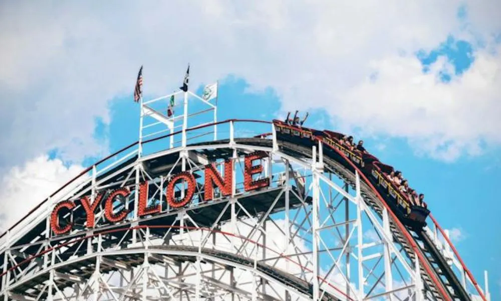 cyclone is the third biggest roller coasters in india