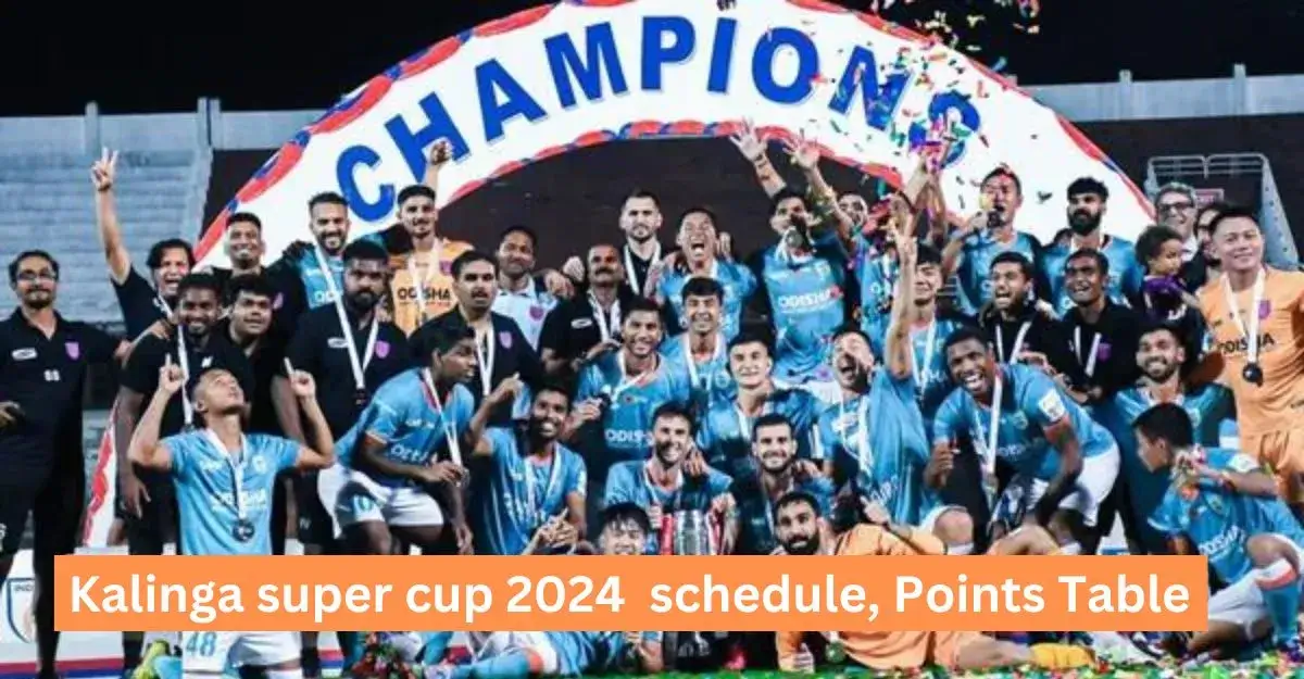 Kalinga super cup 2024 schedule, Points Table