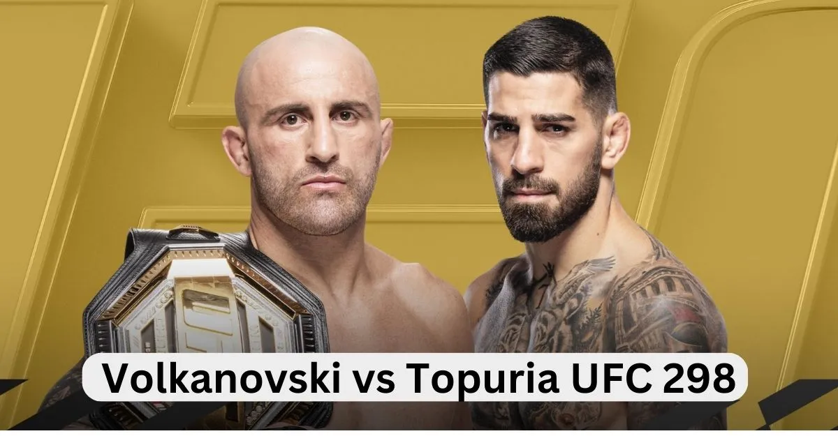 Volkanovski vs Topuria UFC 298